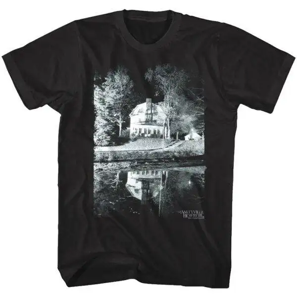 Amityville Horror House Lake Reflection Men’s T Shirt