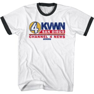 Anchorman KVWN Channel 4 News Retro Men’s T Shirt