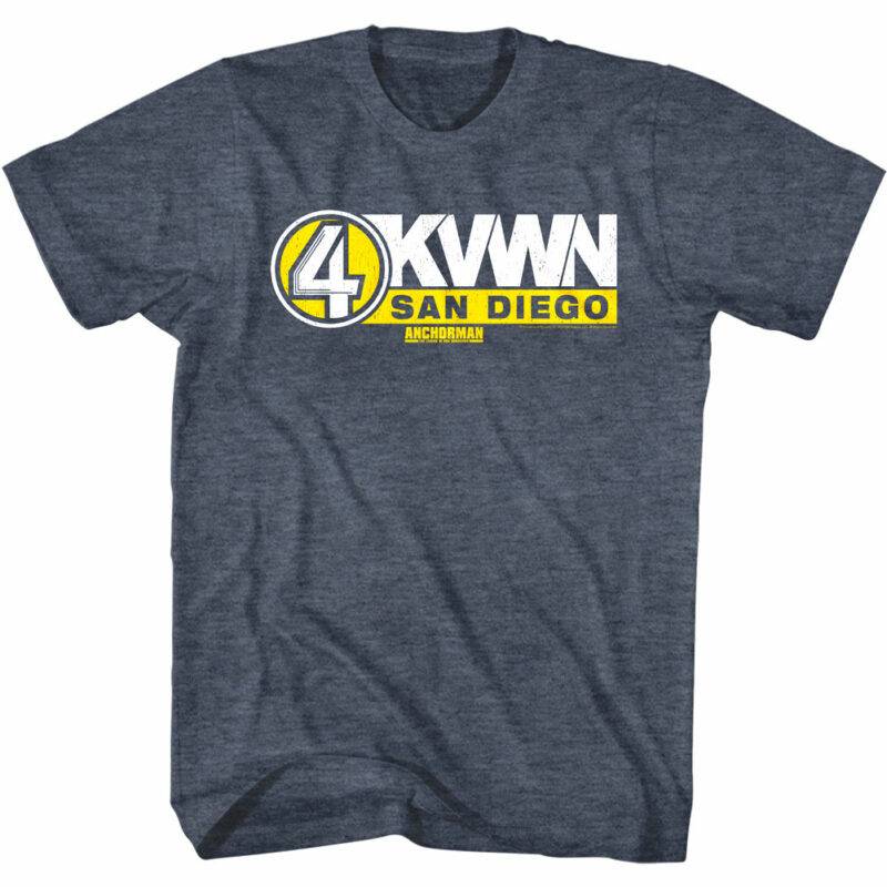 Anchorman Channel 4 KVWN San Diego Men’s T Shirt