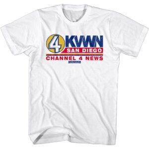 Anchorman-Mens-Tshirt-KVWN-Channel-4-News-Movie-white-ANCR501