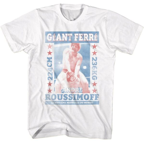 Andre The Giant Ferre Roussimoff Men’s T Shirt