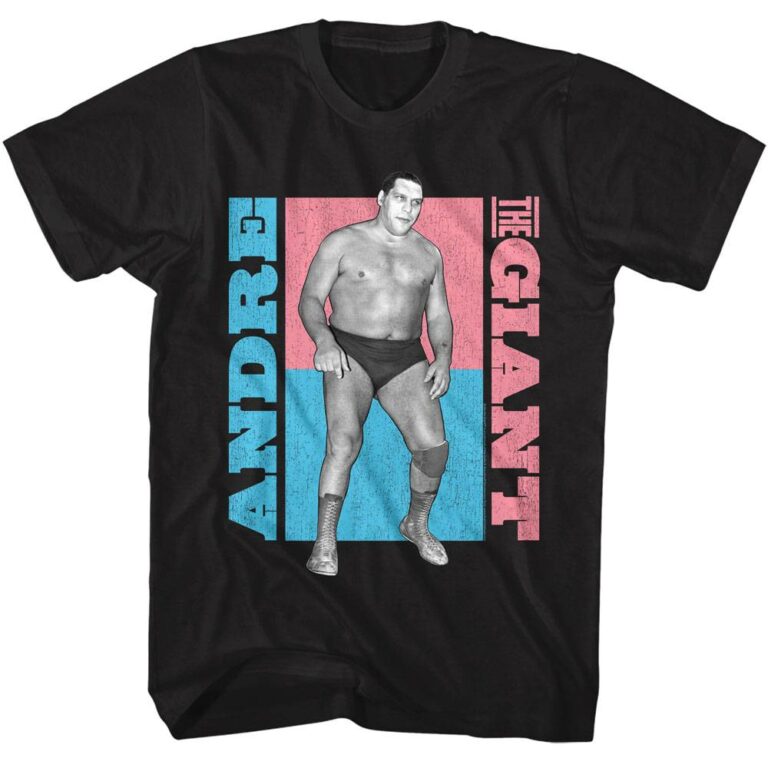 Andre The Giant Pastel Colorblock Men’s T Shirt