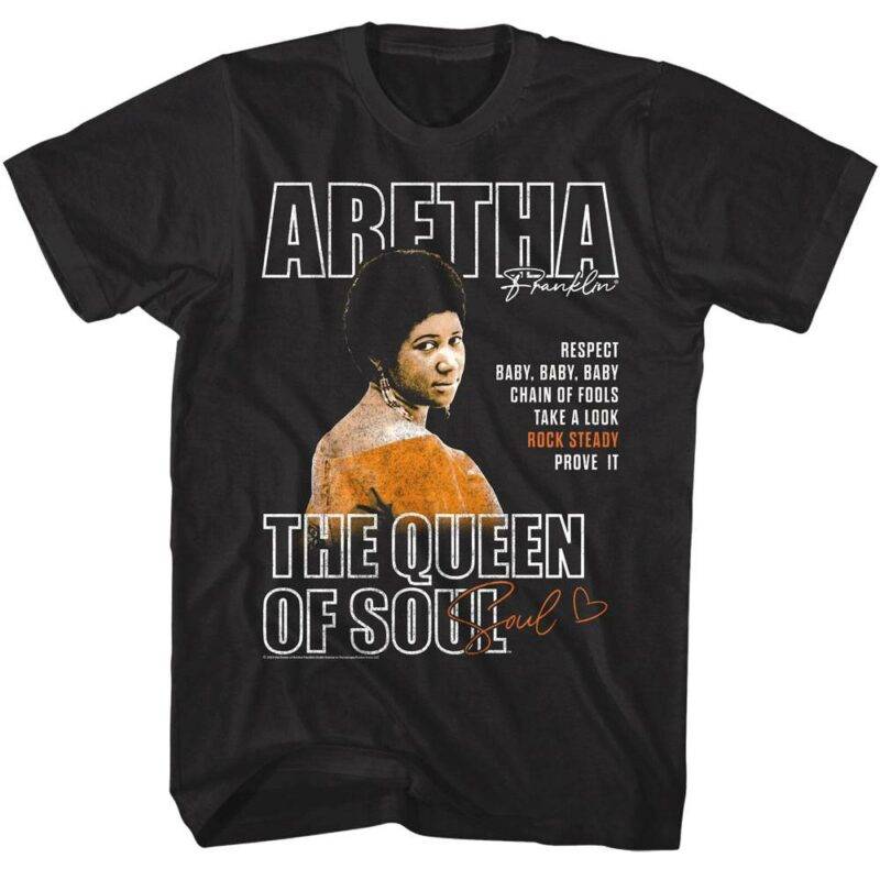 Aretha Franklin Queen of Hearts Men’s T Shirt