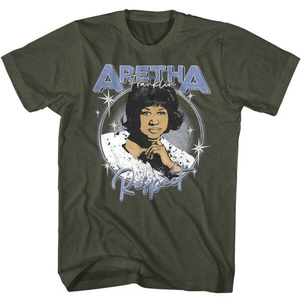 Aretha Franklin RESPECT Cartoon Men’s T Shirt