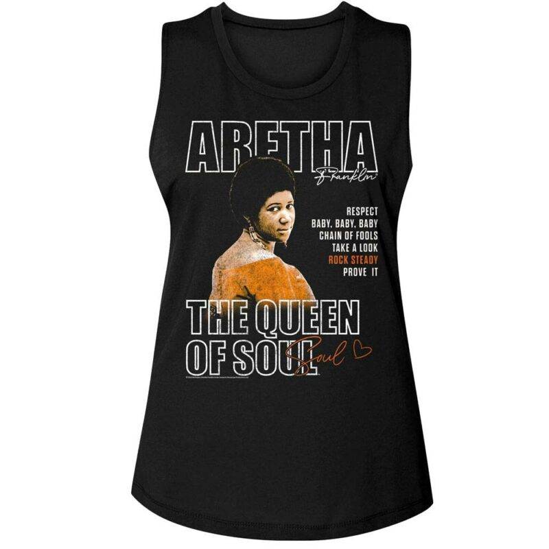 Aretha Franklin Queen of Hearts Women’s Tank