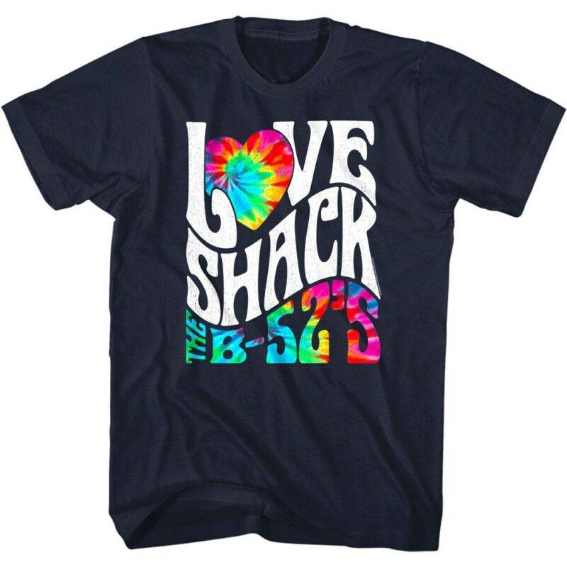 B52s Love Shack Tie Dye Men’s T Shirt