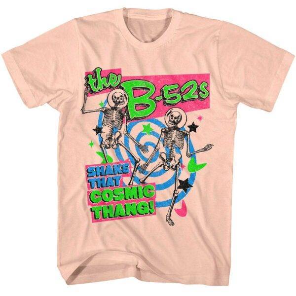 B52s Shake that Cosmic Thang Peachy Men’s T Shirt