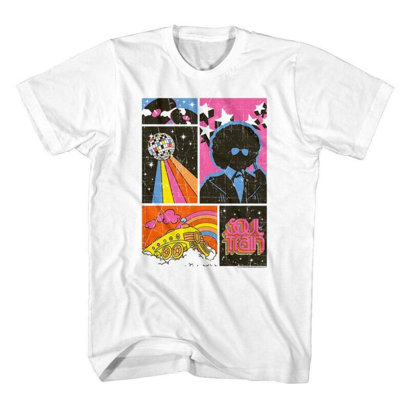 BET Soul Train Disco Comic Collage Men’s T Shirt