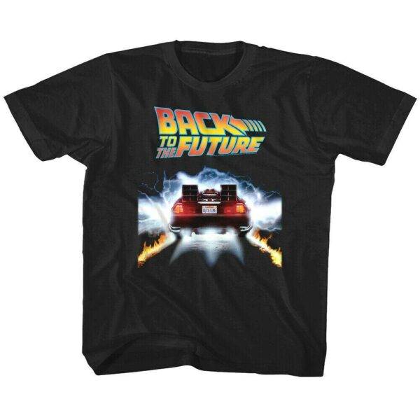 Back to The Future Flaming DeLorean T-Shirt