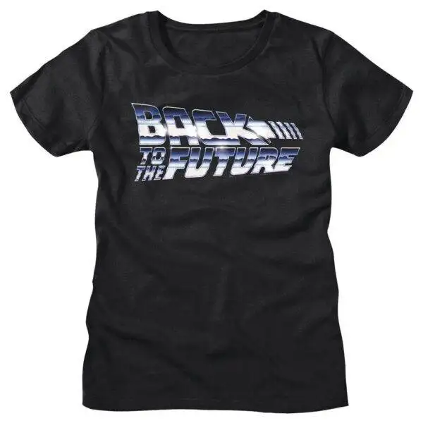 Back to The Future Chrome Logo T-Shirt