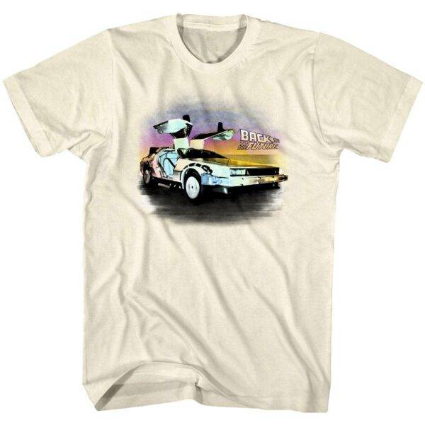 Back to The Future Chrome Car T-Shirt