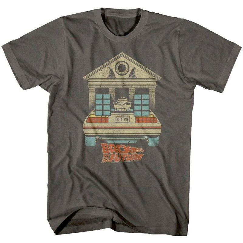 Back to The Future DeLorean at Clocktower T-Shirt