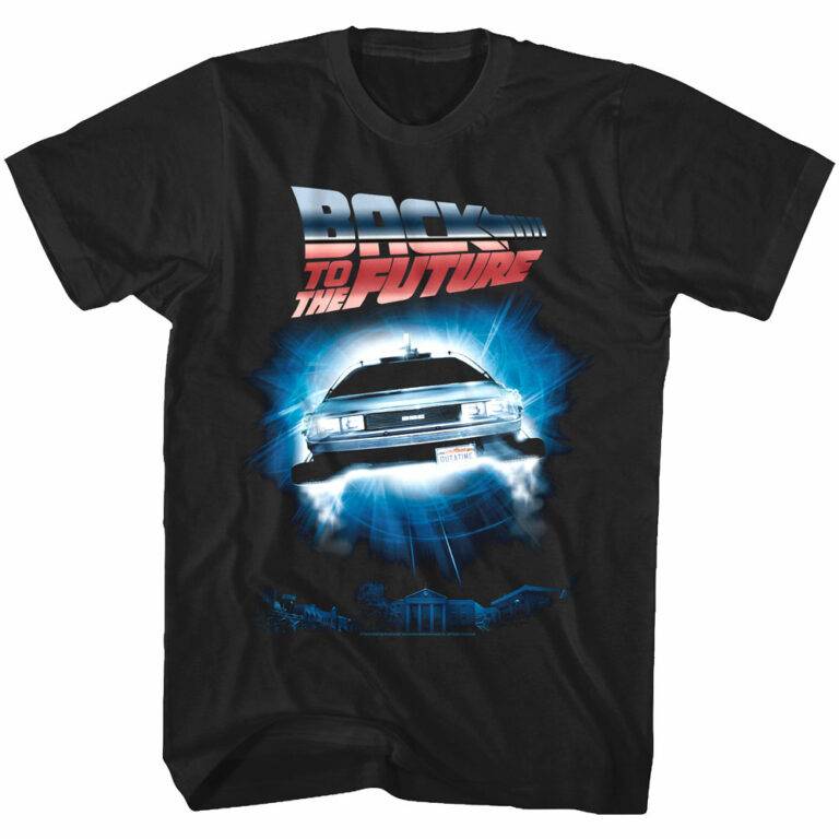 Back to The Future DeLorean Flying Car T-Shirt