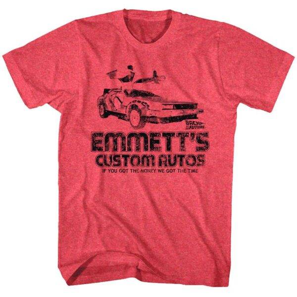 Back to The Future Emmett's Custom Autos T-Shirt