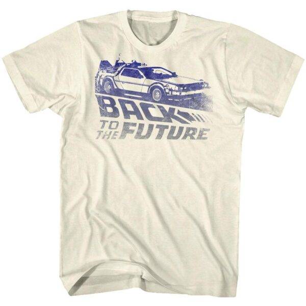 Back to The Future Faded Delorean T-Shirt