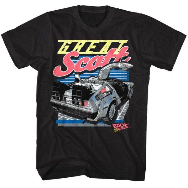 Back to The Future Great Scott DeLorean T-Shirt