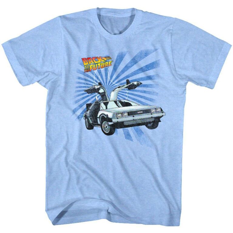 Back to The Future Blue Lightning T-Shirt