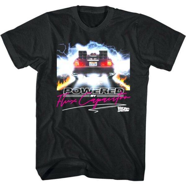 Back to The Future Powered by Flux Capacitor T-Shirt