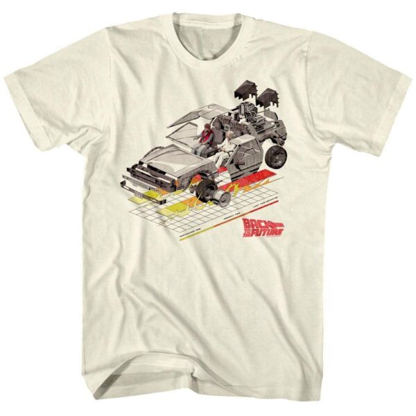 Back to The Future Deconstructed DeLorean T-Shirt