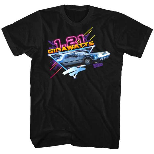Back to The Future Neon 1.21 Gigawatts T-Shirt