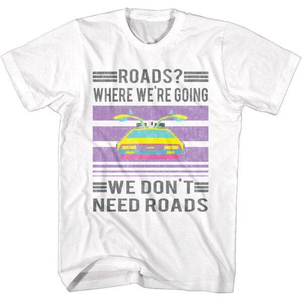 Back to The Future Pastel Color Block T-Shirt