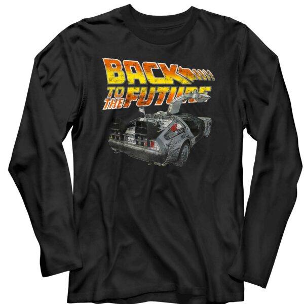 Back to The Future Delorean Car Long Sleeve T-Shirt