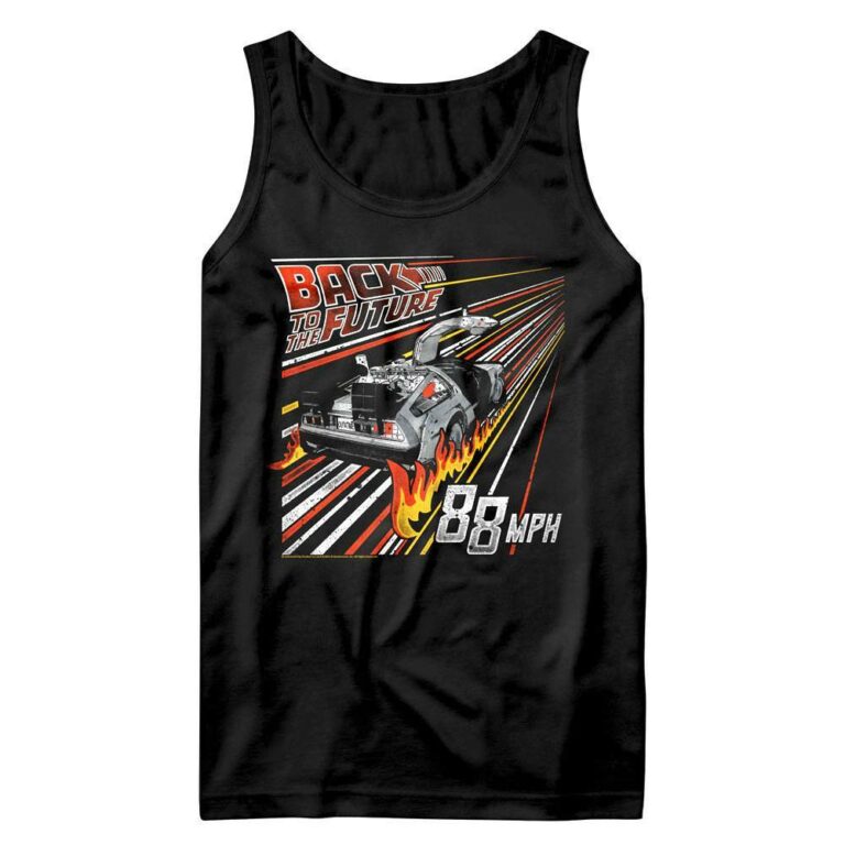 Back to The Future 88mph Streaking Flames Tank