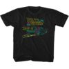 Back to The Future Neon Highlight Delorean T-Shirt