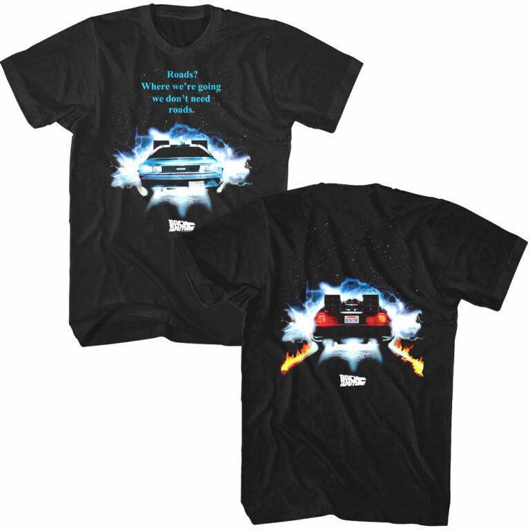 Back to The Future Driving Through T-Shirt