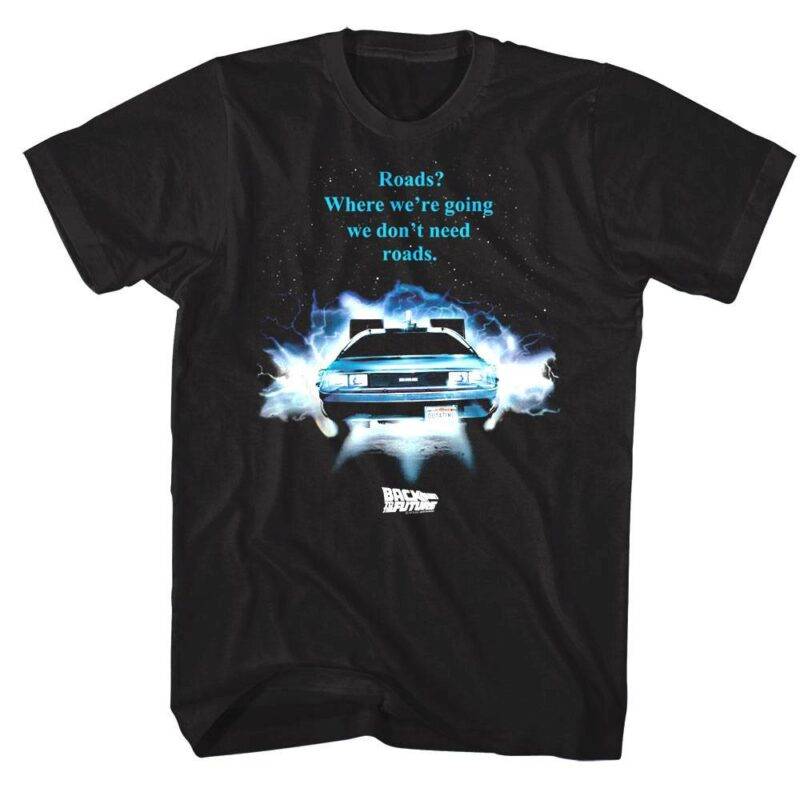 Back to The Future Driving Through T-Shirt