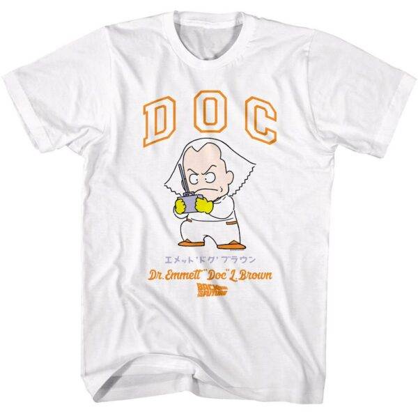 Back to The Future Cartoon Doc Brown T-Shirt