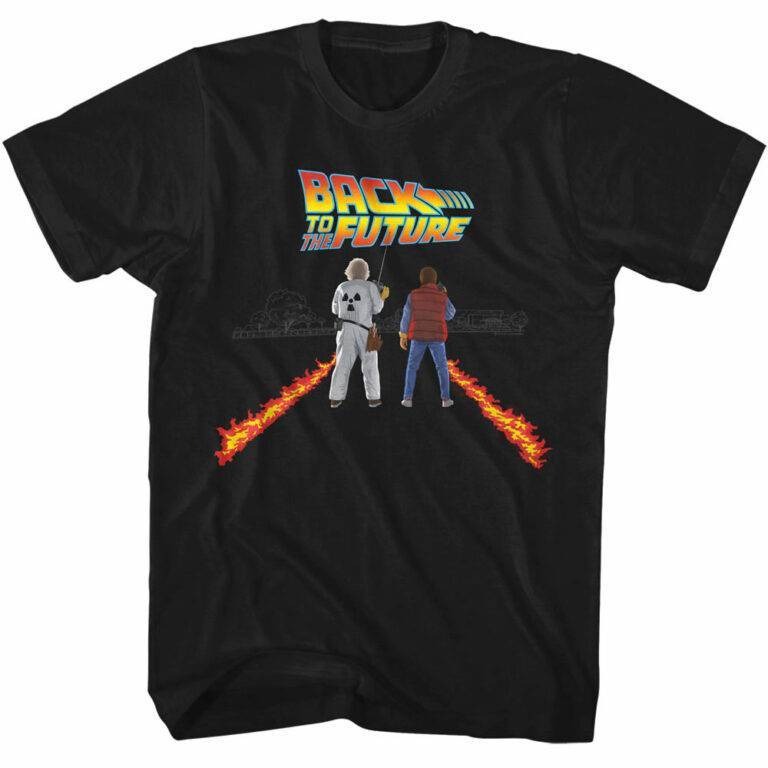 Back to The Future Fire Streaks T-Shirt