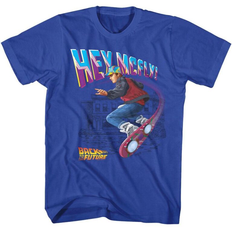 Back to The Future Marty Flying Hoverboard T-Shirt