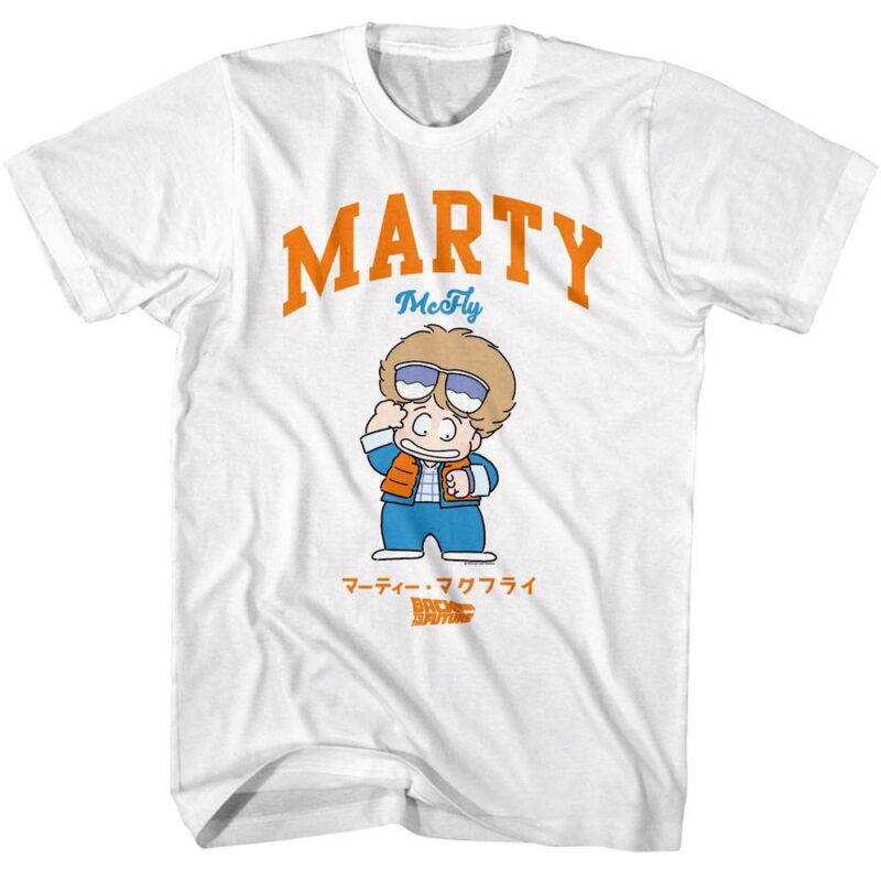 Back to The Future Cartoon Marty McFly T-Shirt