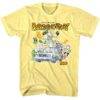 Back to The Future Cartoon Characters in Car T-Shirt