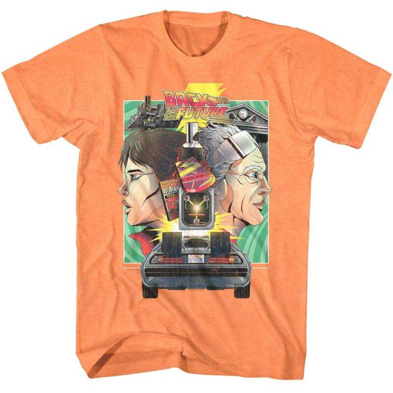 Back to The Future Trilogy Cartoon T-Shirt