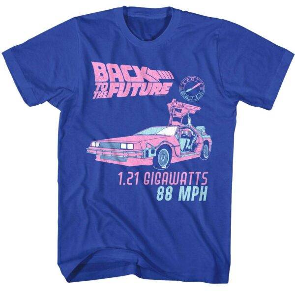 Back to The Future Pastel DeLorean T-Shirt