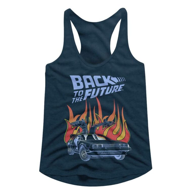 Back to The Future DeLorean Flames T-Shirt