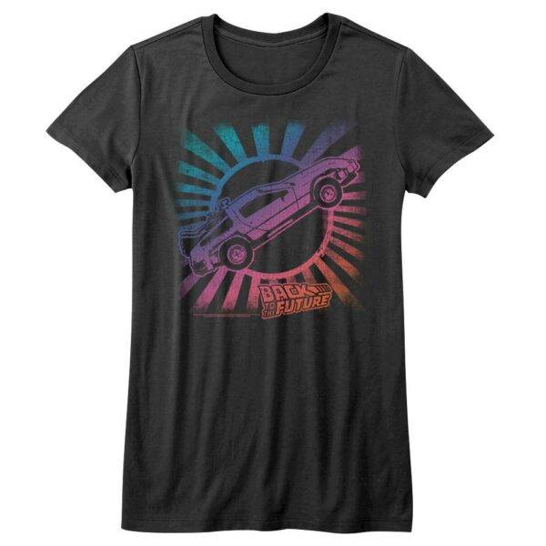 Back to the Future Rainbow Sunburst T-Shirt