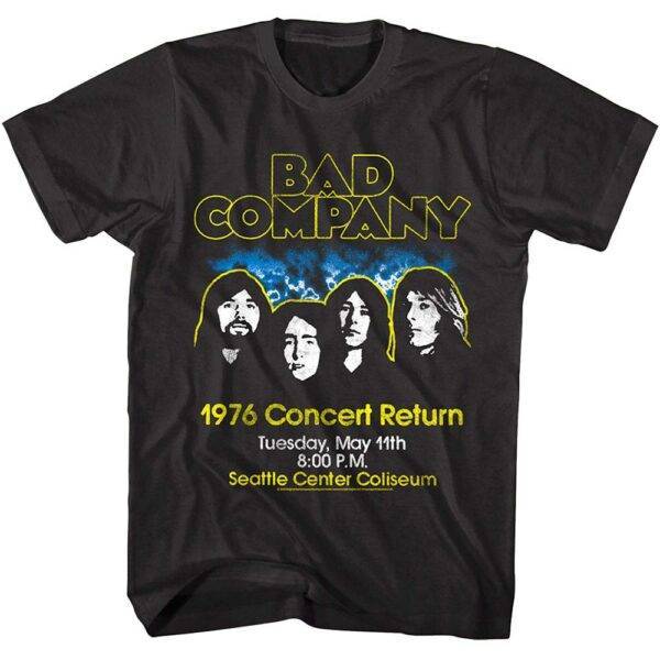 Bad Company Concert Return 1976 Men’s T Shirt