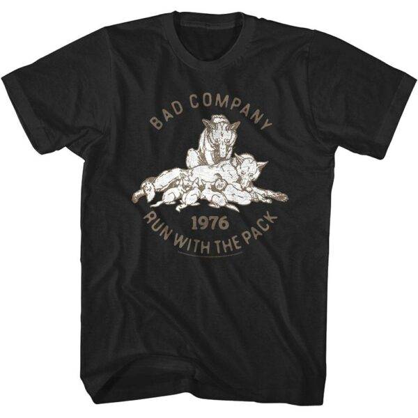 Bad Company Wolf Mother Run with the Pack Men’s T Shirt
