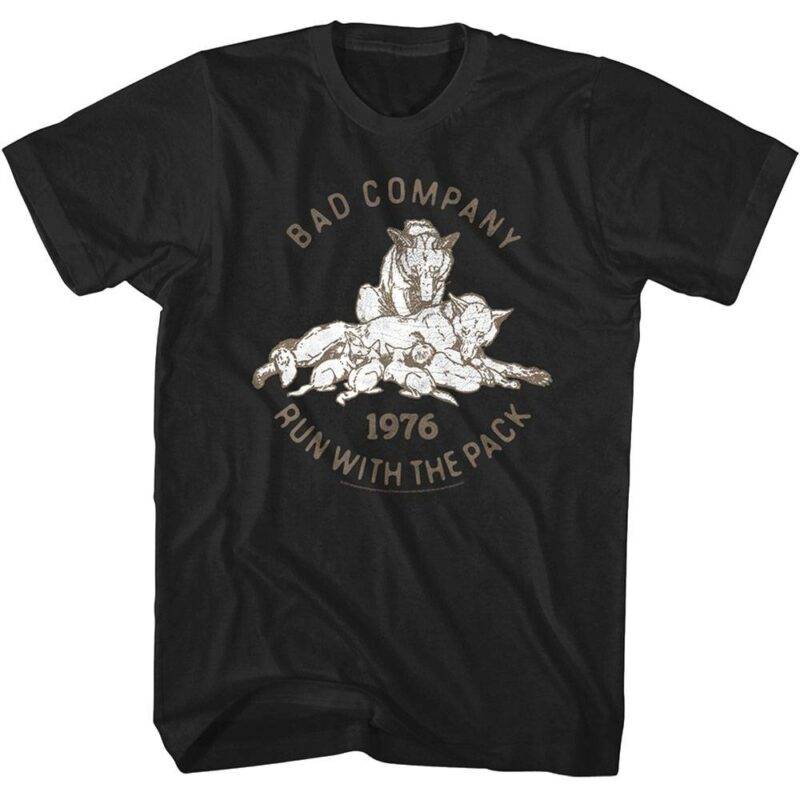 Bad Company Wolf Mother Run with the Pack Men’s T Shirt