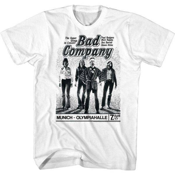 Bad Company Munich Concert 77 Men’s T Shirt