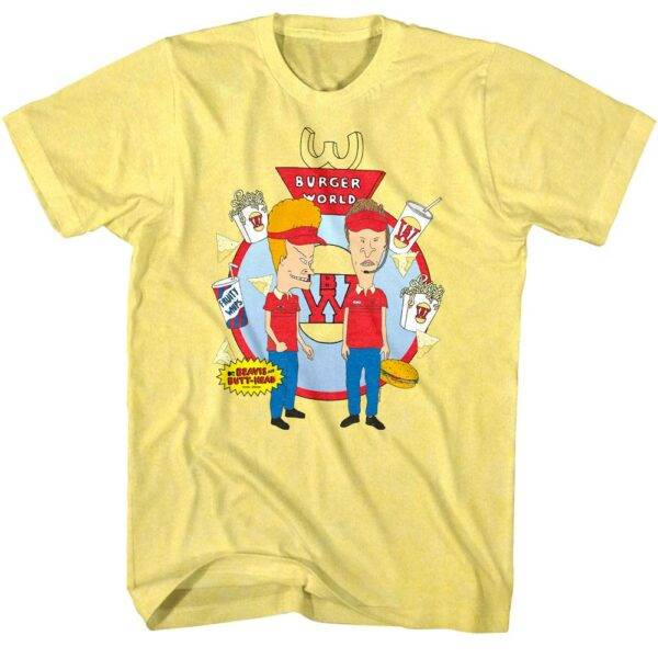 Beavis and Butthead Burger World Men’s T Shirt