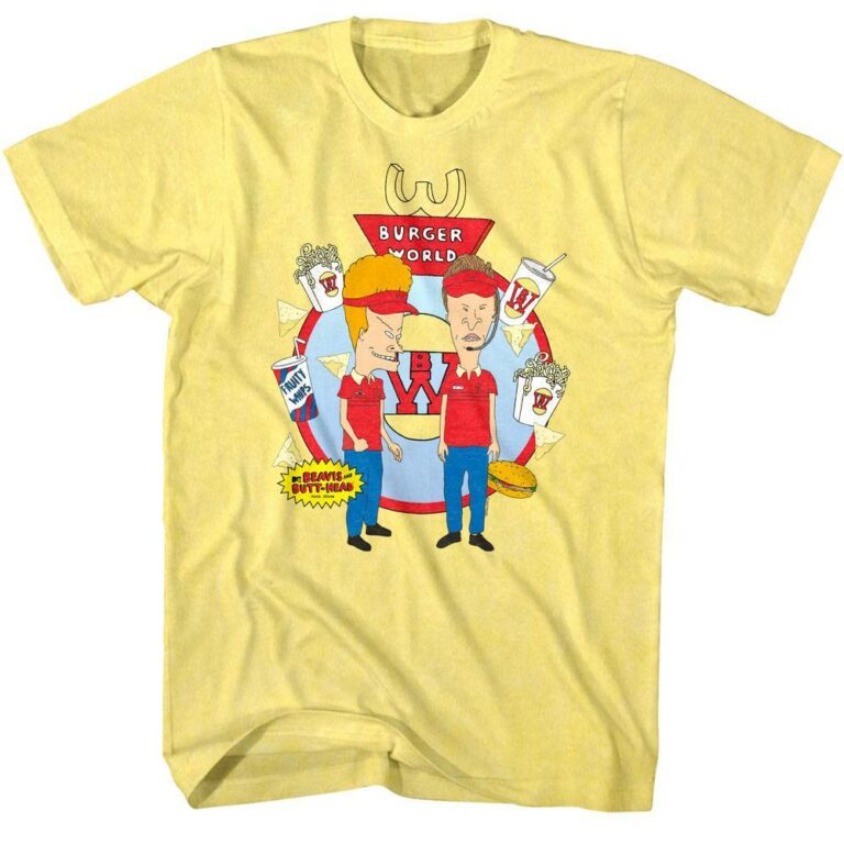 Beavis and Butthead Burger World Men’s T Shirt