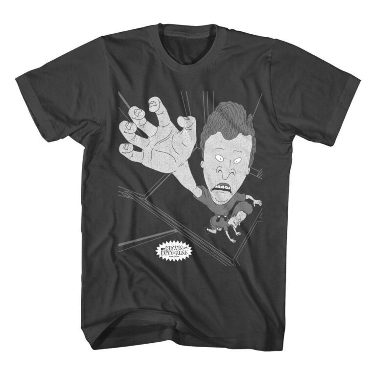 Beavis and Butthead Elevator Escape Men’s T Shirt