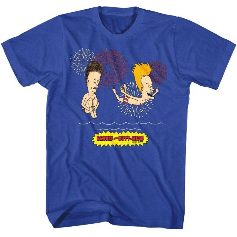 Beavis and Butthead Firework Patriots T-Shirt