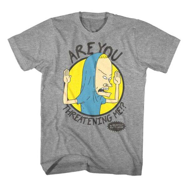 Beavis and Butthead Cornholio Threatening Me Men’s T Shirt