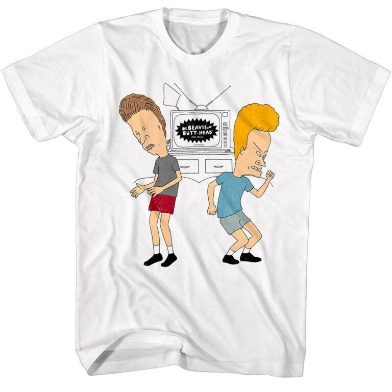 Beavis and Butthead Dancing to Old TV Men’s T Shirt