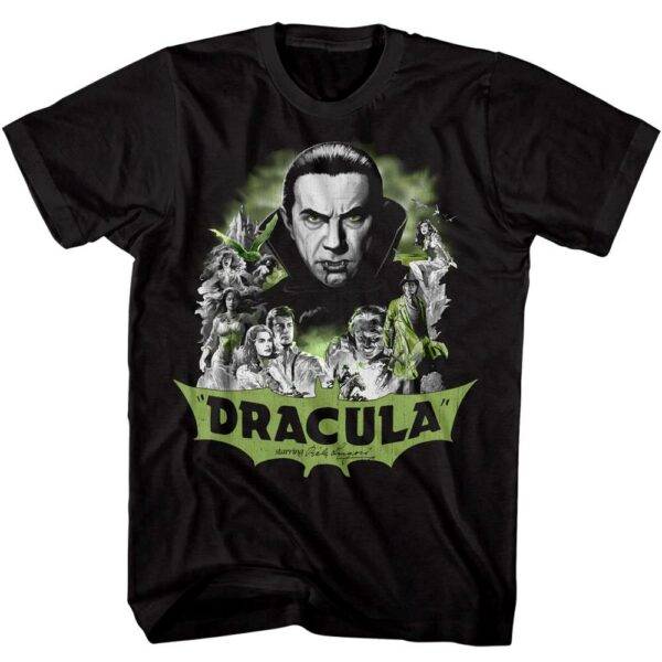 Bela Lugosi Dracula Horror Montage Men’s T Shirt